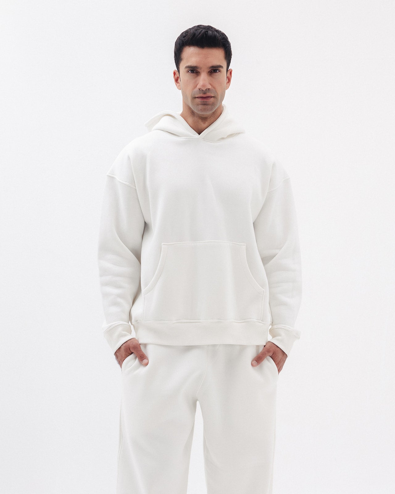 Blank Hoodie In White