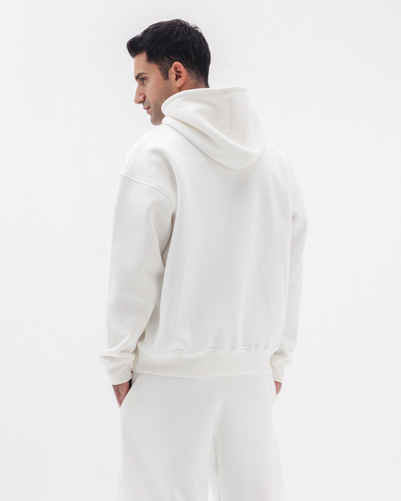 Blank Hoodie In White