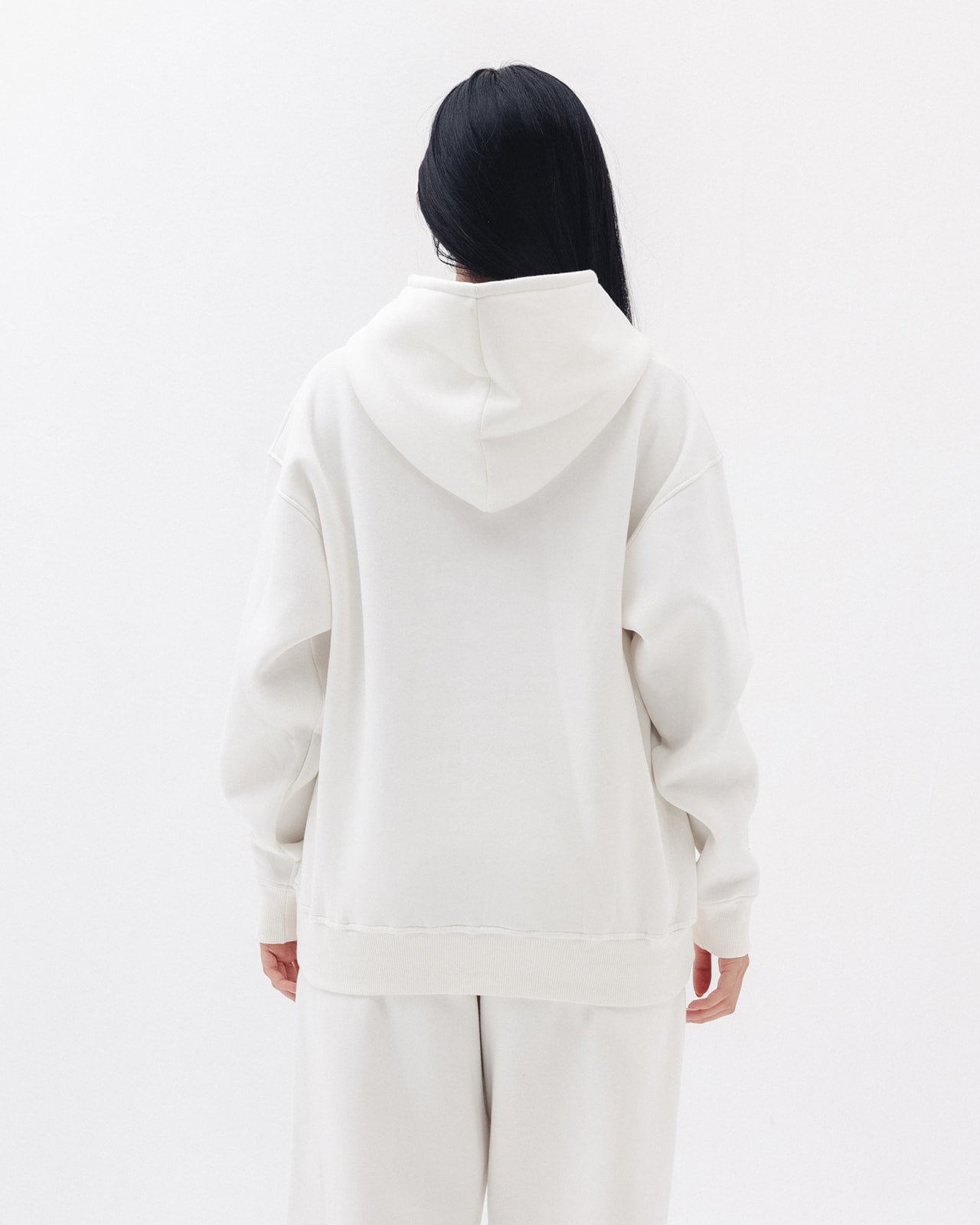 Blank Hoodie In White
