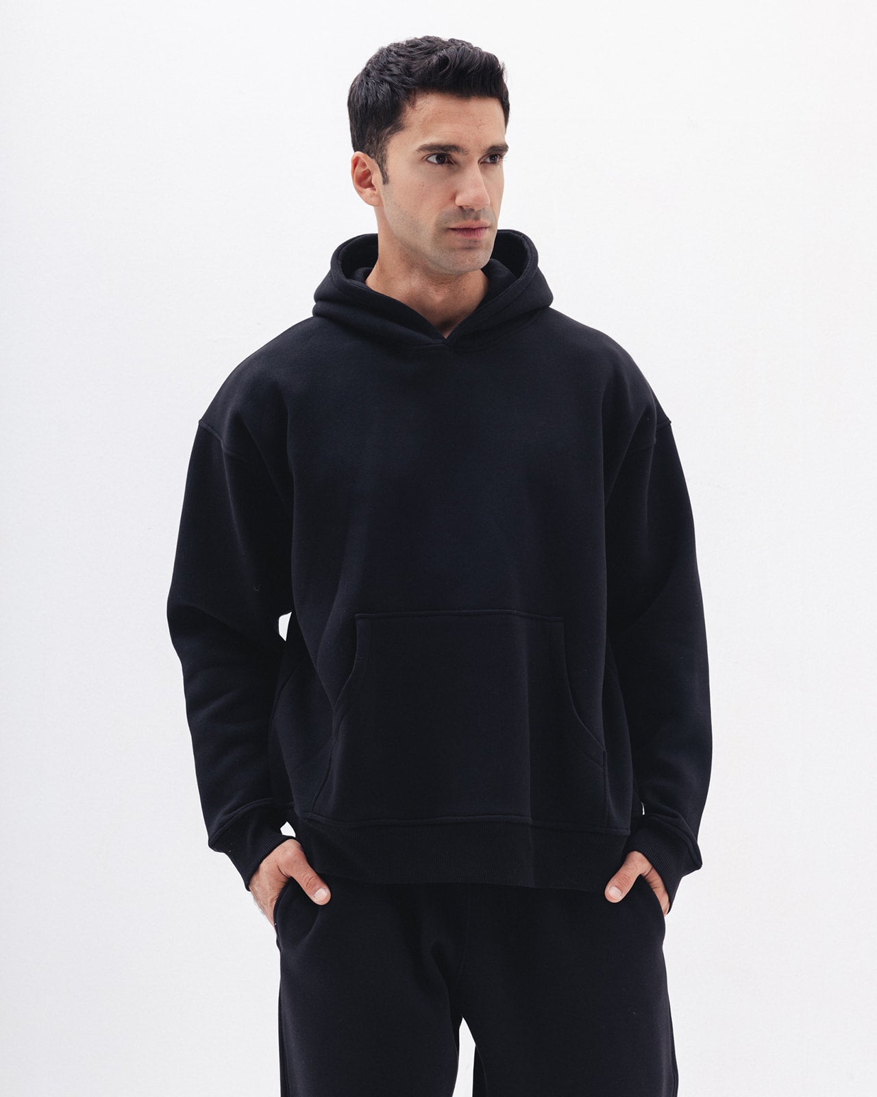 Blank Hoodie In Black