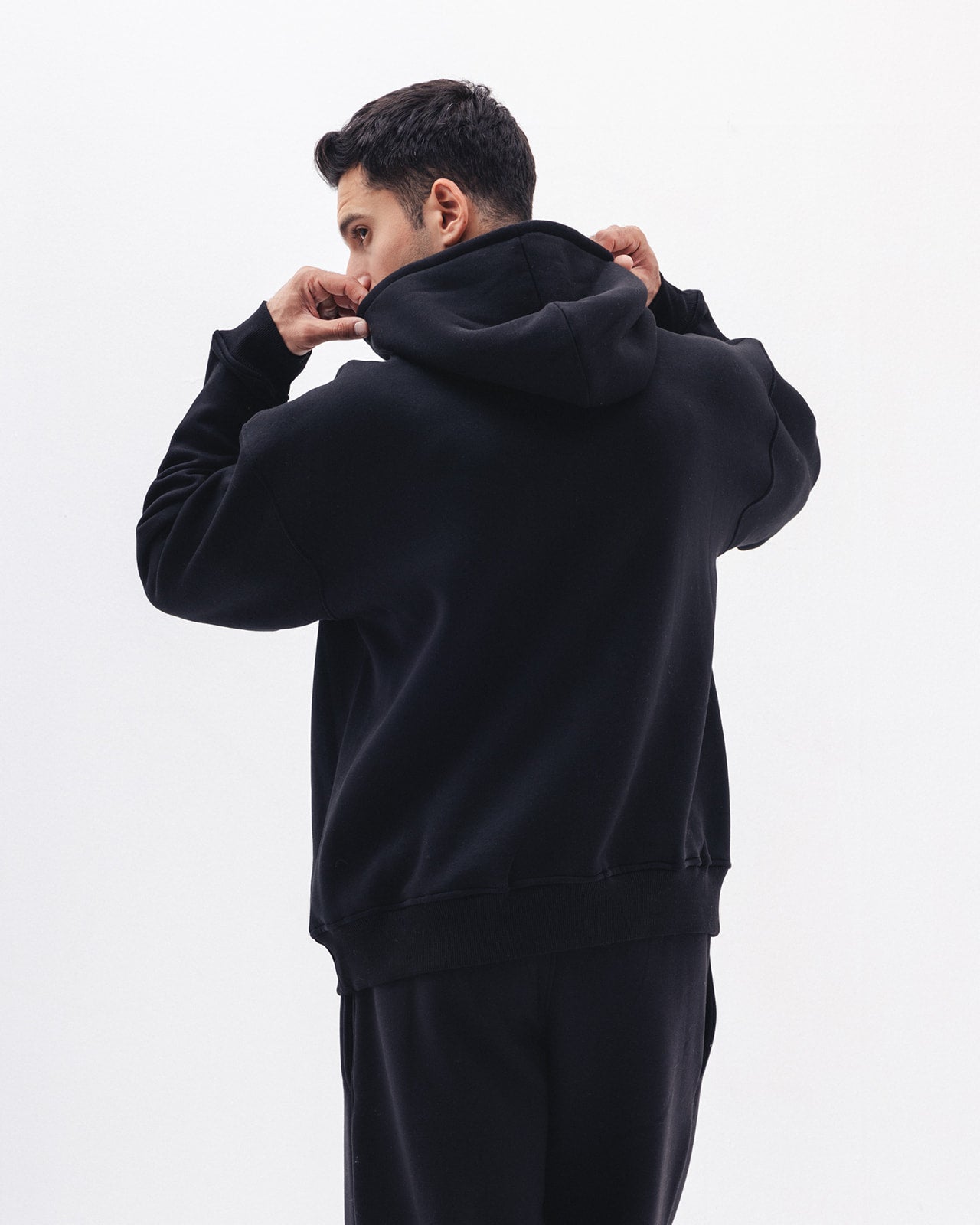 Blank Hoodie In Black