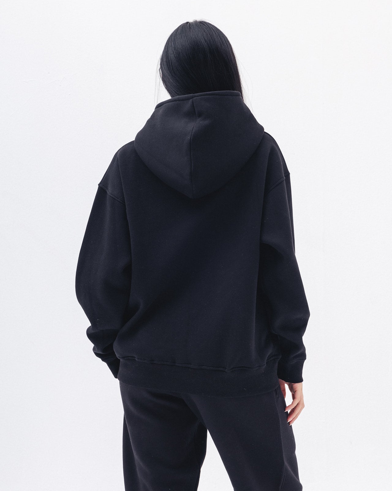 Blank Hoodie In Black