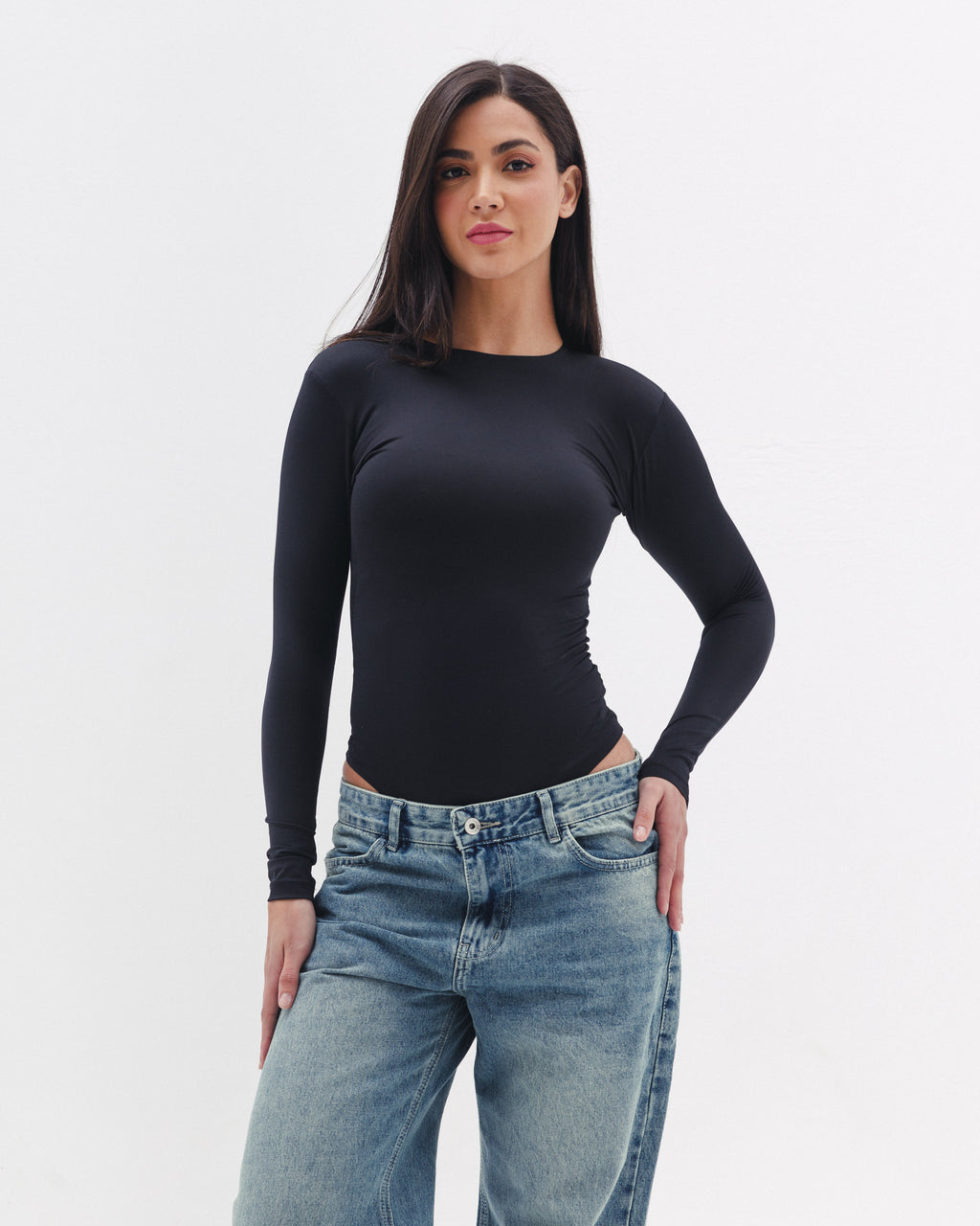 Shaping Bodysuit In Black