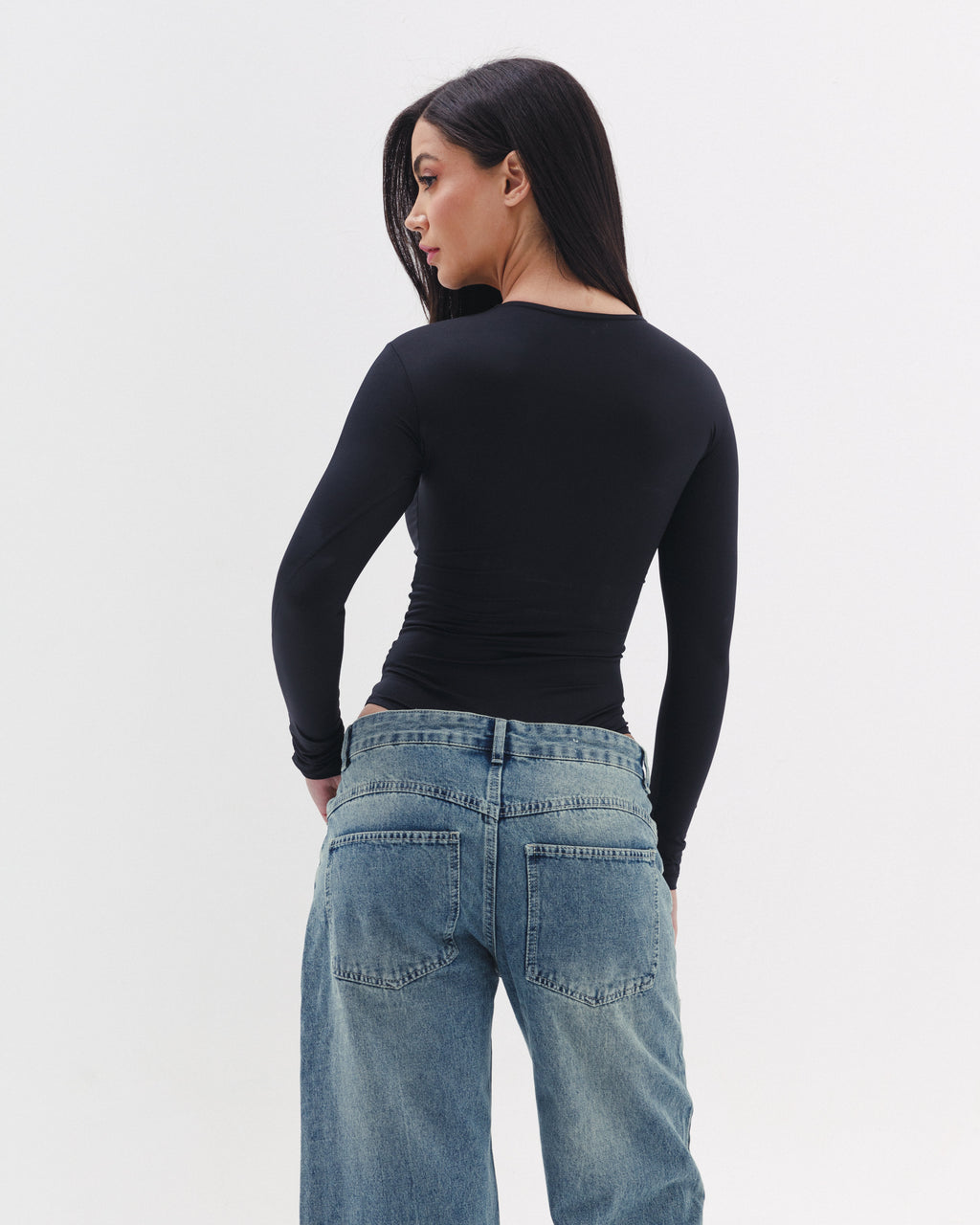 Shaping Bodysuit In Black