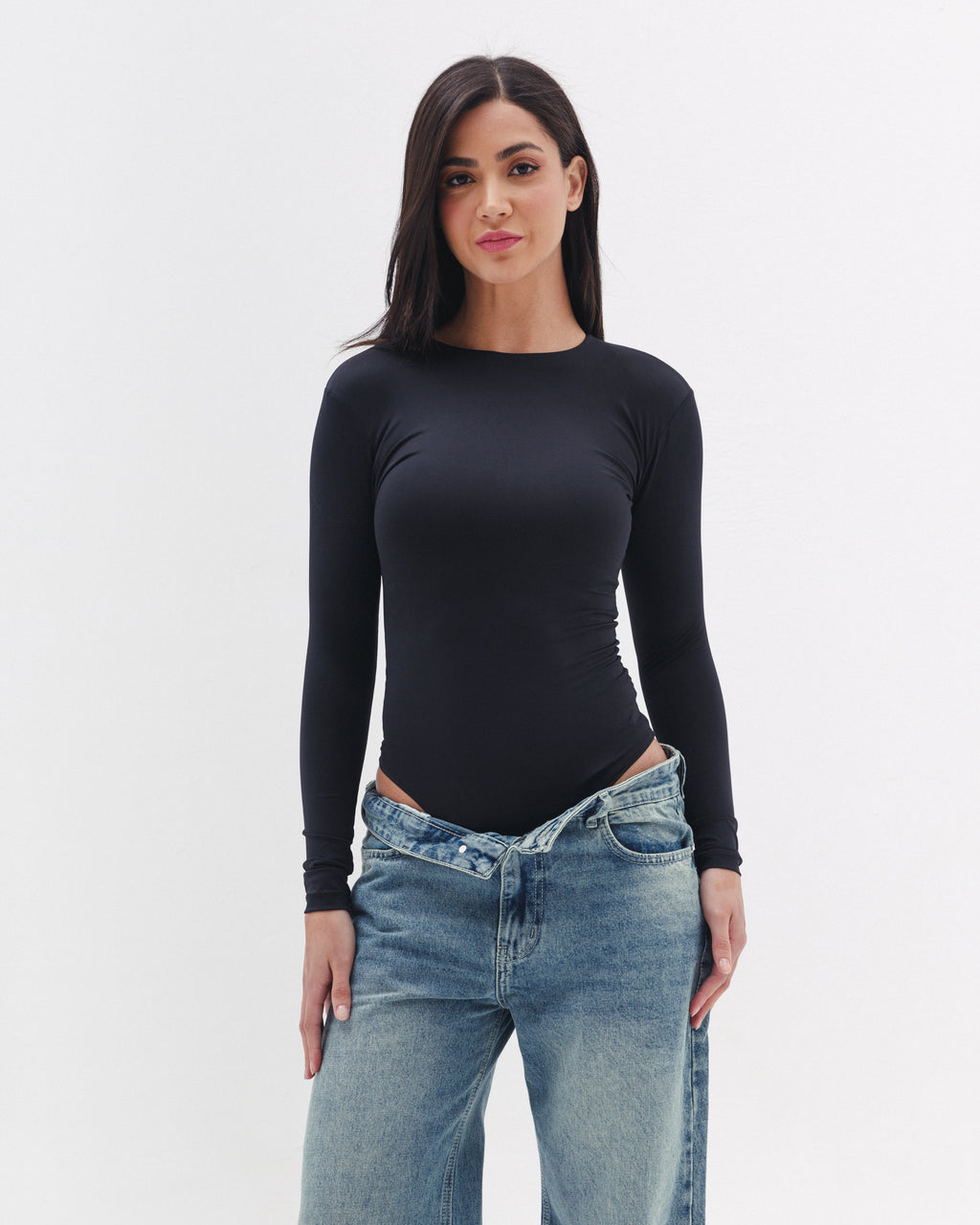 Shaping Bodysuit In Black