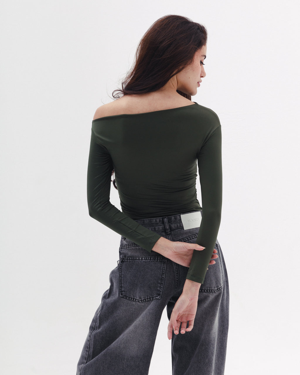 Asymmetrical Off Shoulder Top