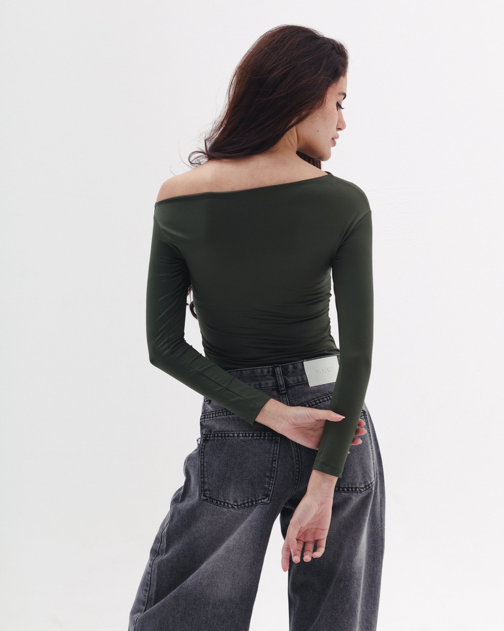 Asymmetrical Off Shoulder Top