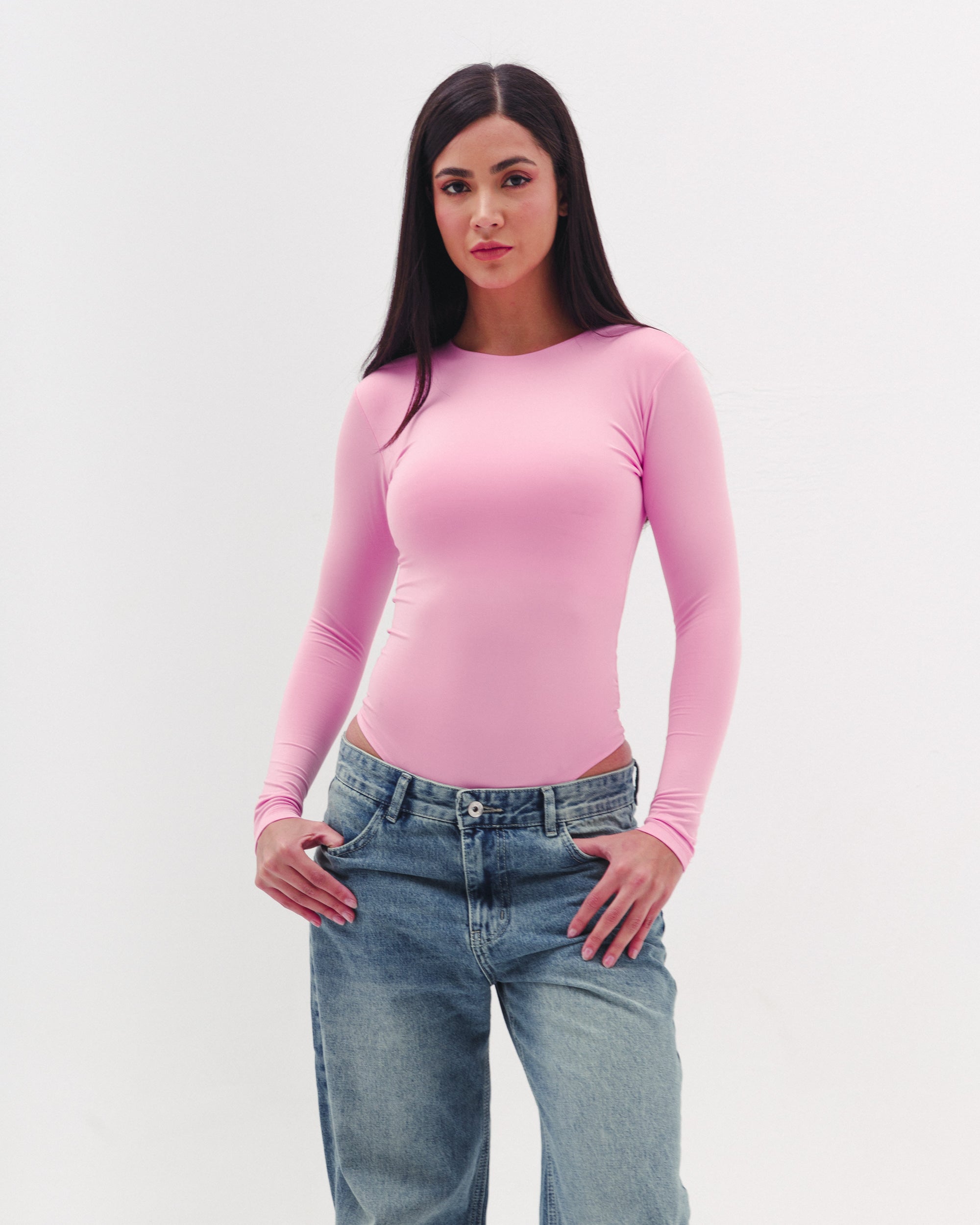 Shaping Bodysuit In Pink