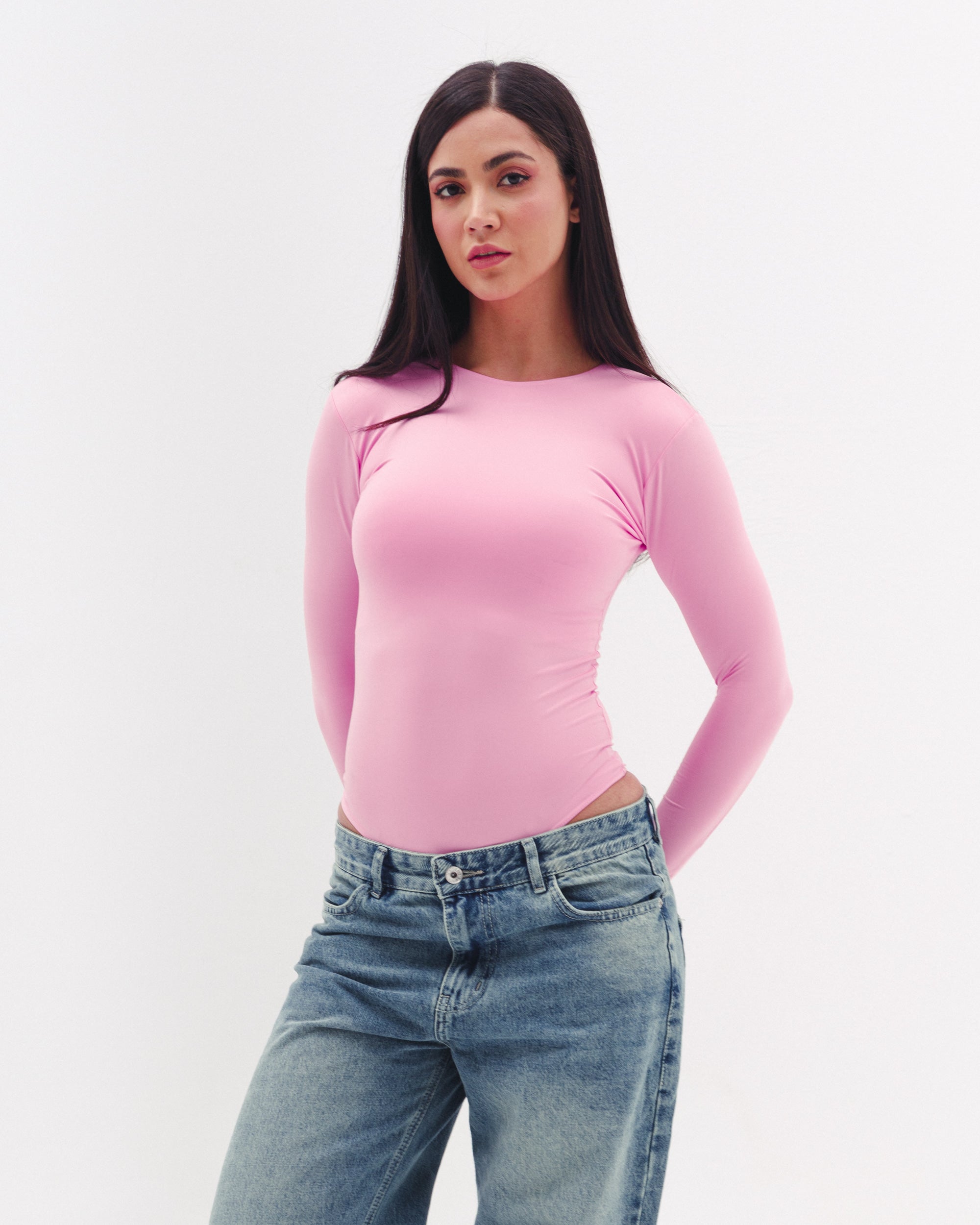 Shaping Bodysuit In Pink