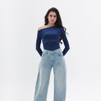 Asymmetrical Off Shoulder Top
