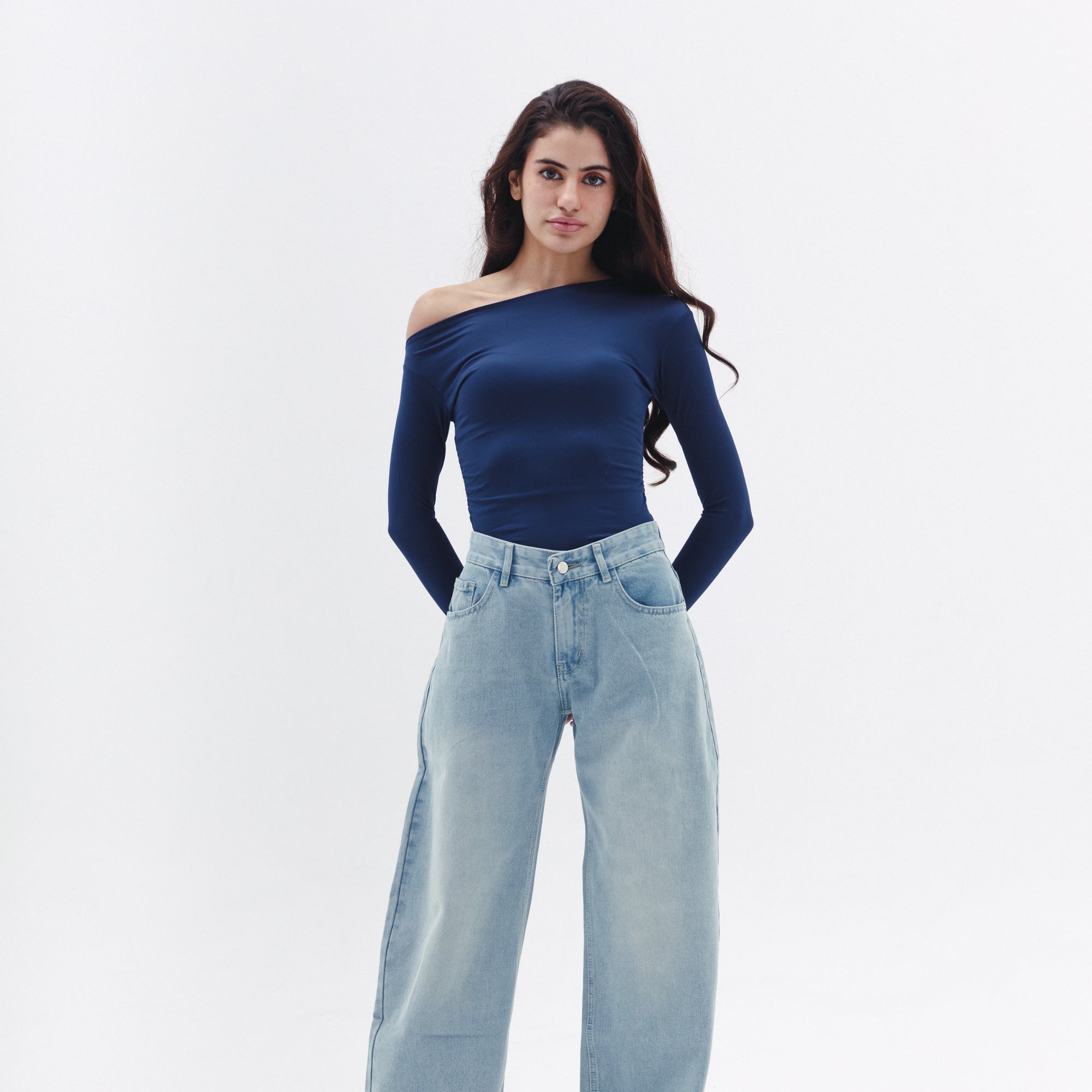 Asymmetrical Off Shoulder Top