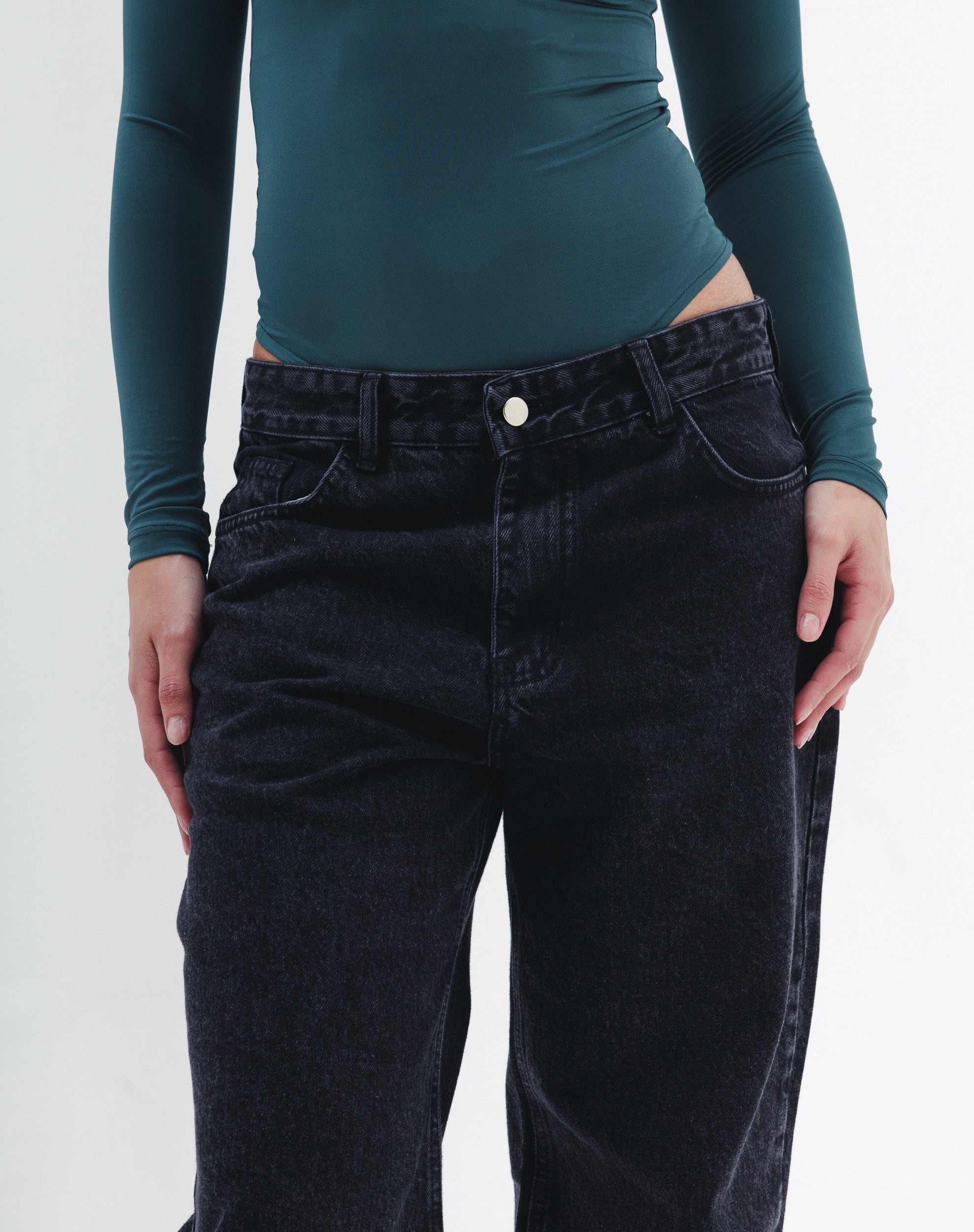 Shaping Bodysuit In Emerald Green