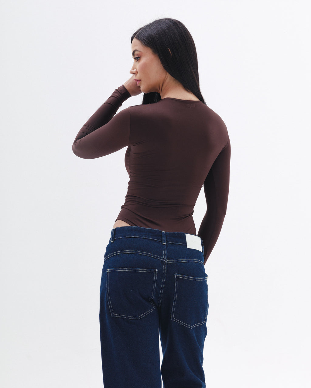 Shaping Bodysuit In Brown