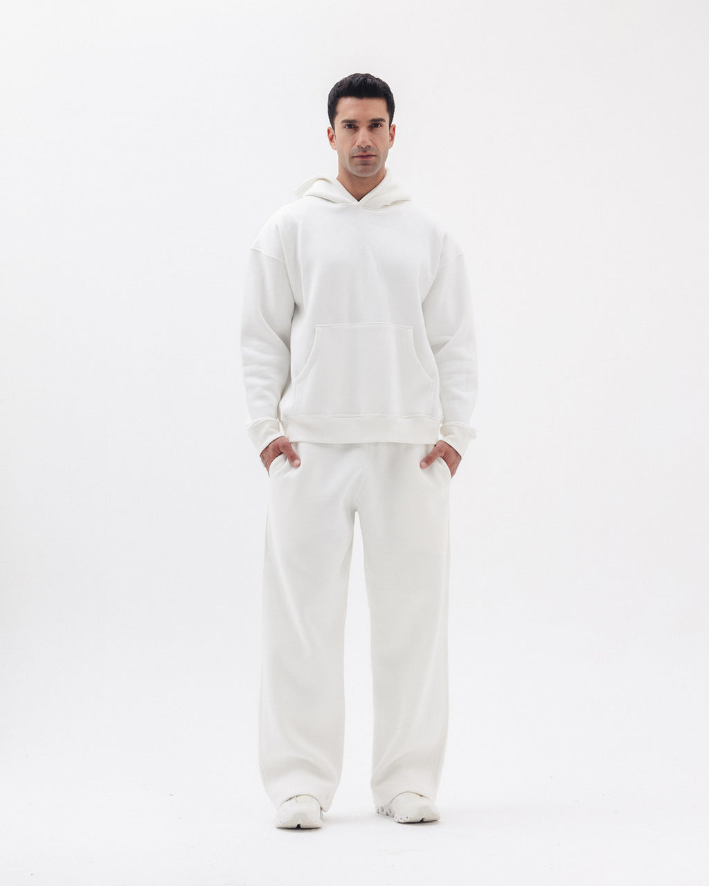 Blank Hoodie In White