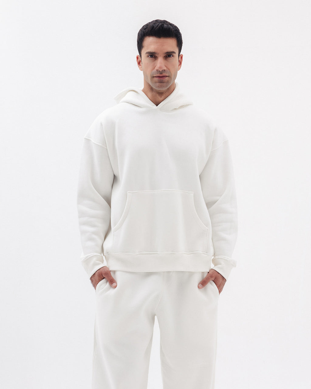 Blank Hoodie In White