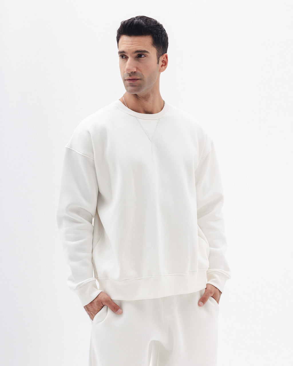 Blank Crewneck In White
