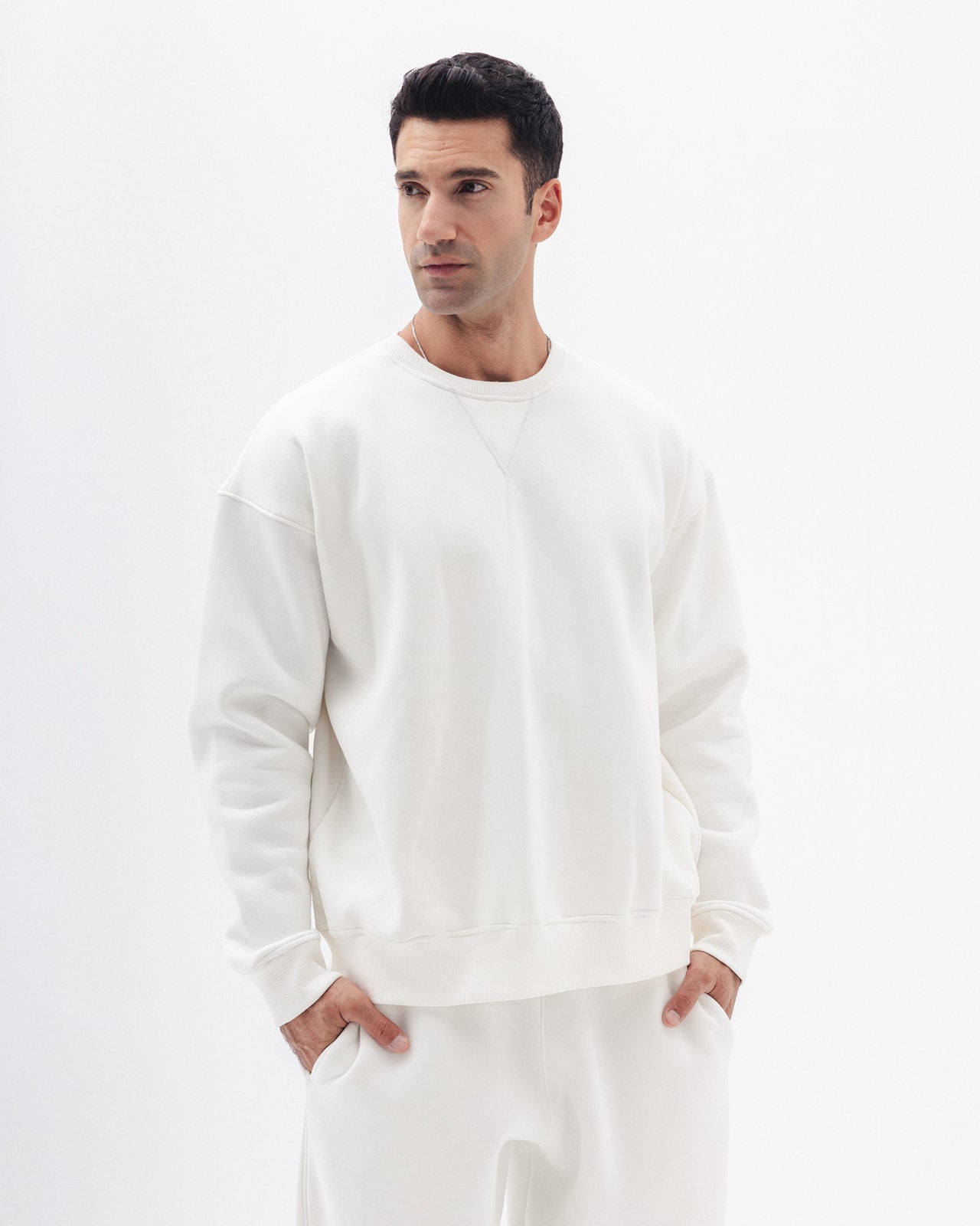 Blank Crewneck In White