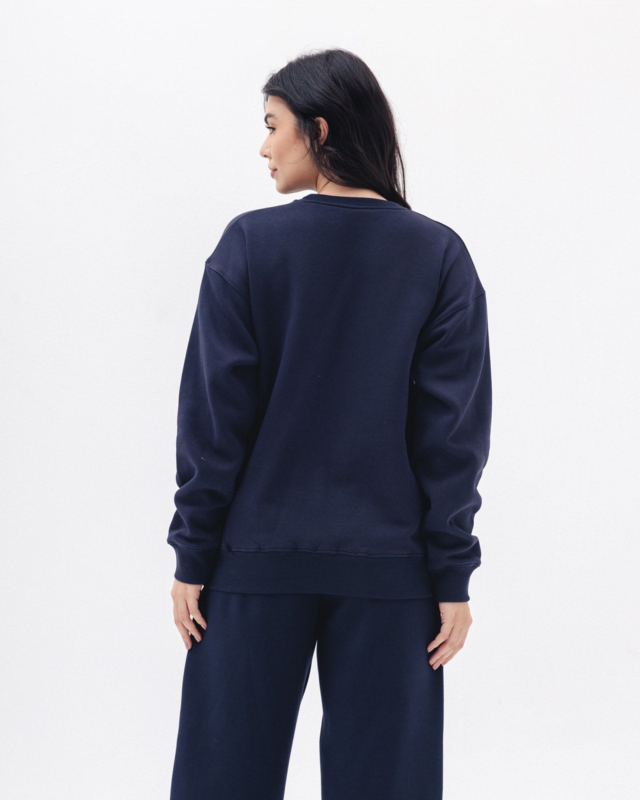 Blank Crewneck In Navy Blue