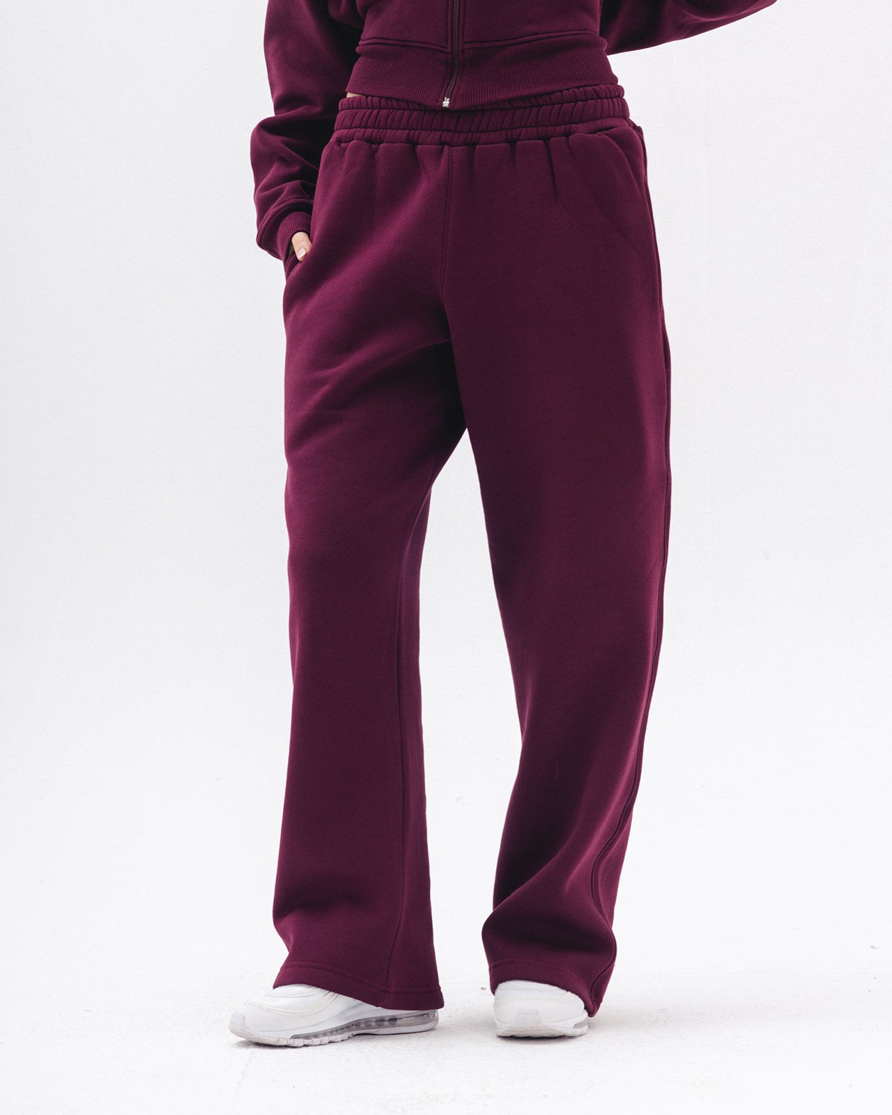 Blank Sweatpants In Burgundy