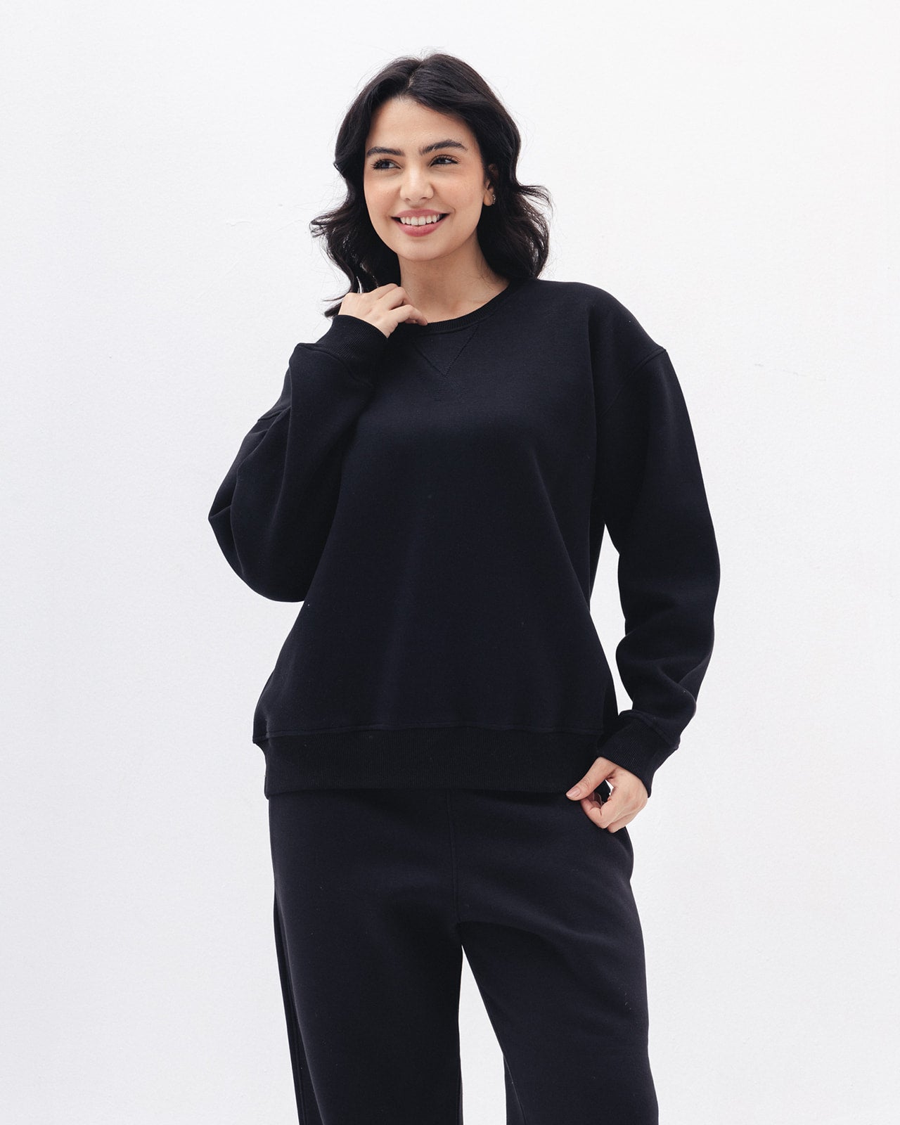 Blank Crewneck In Black