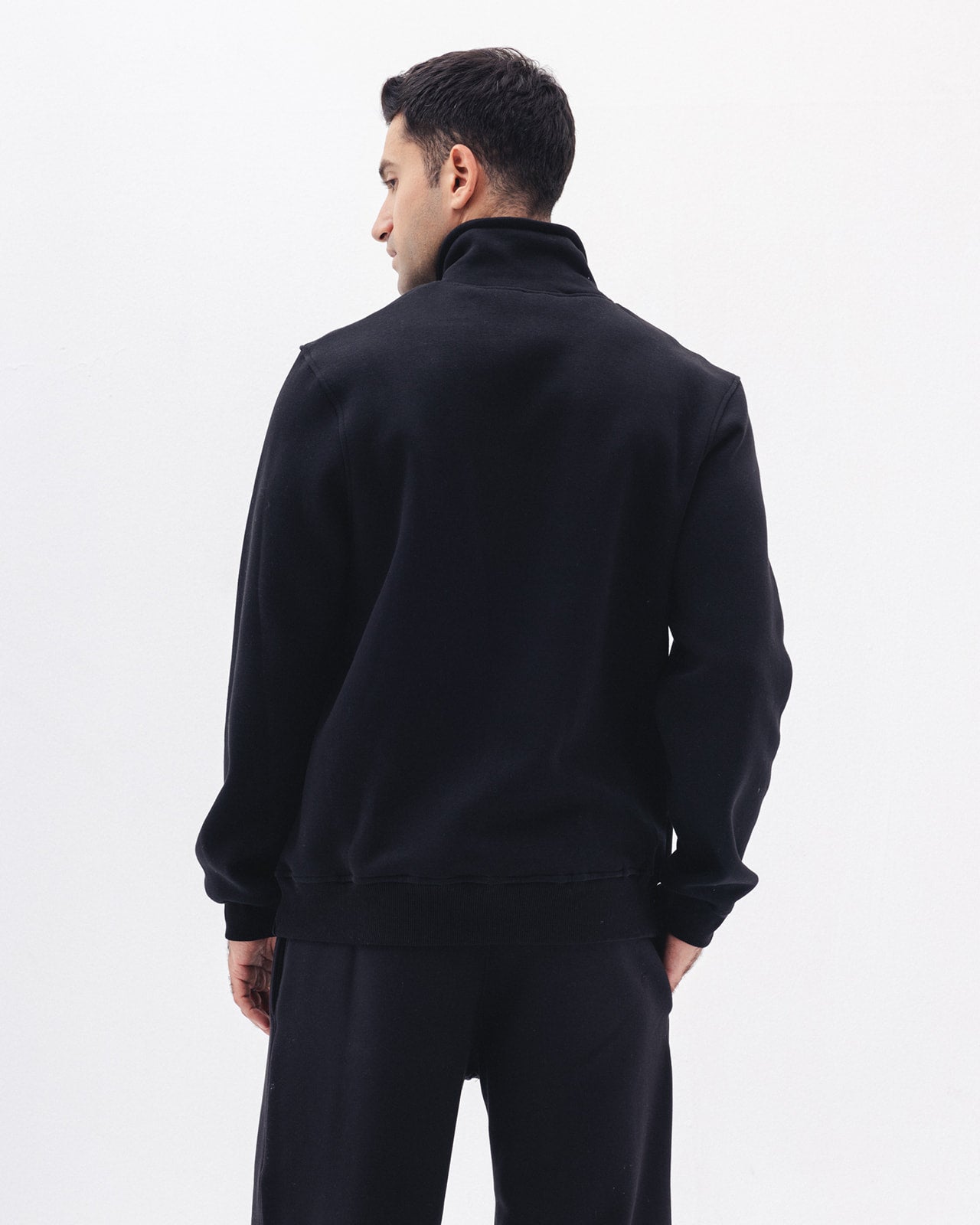 Quarter Zip in Black