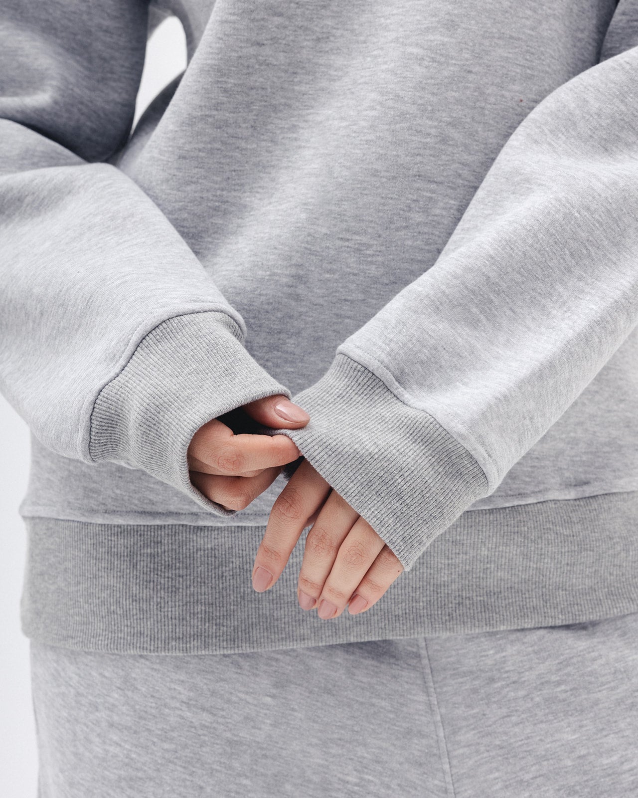 Quarter Zip In Light grey