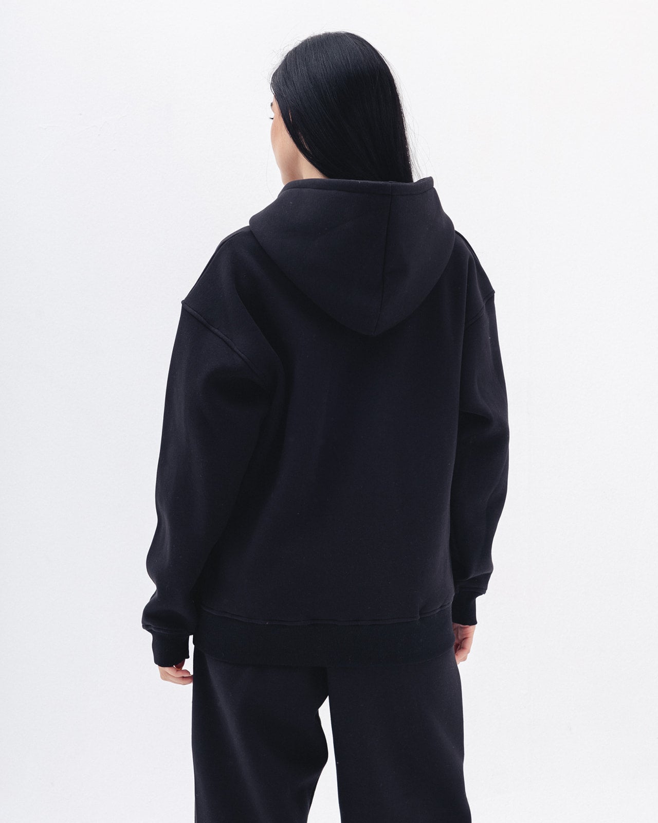 Blank Zip Up In Black