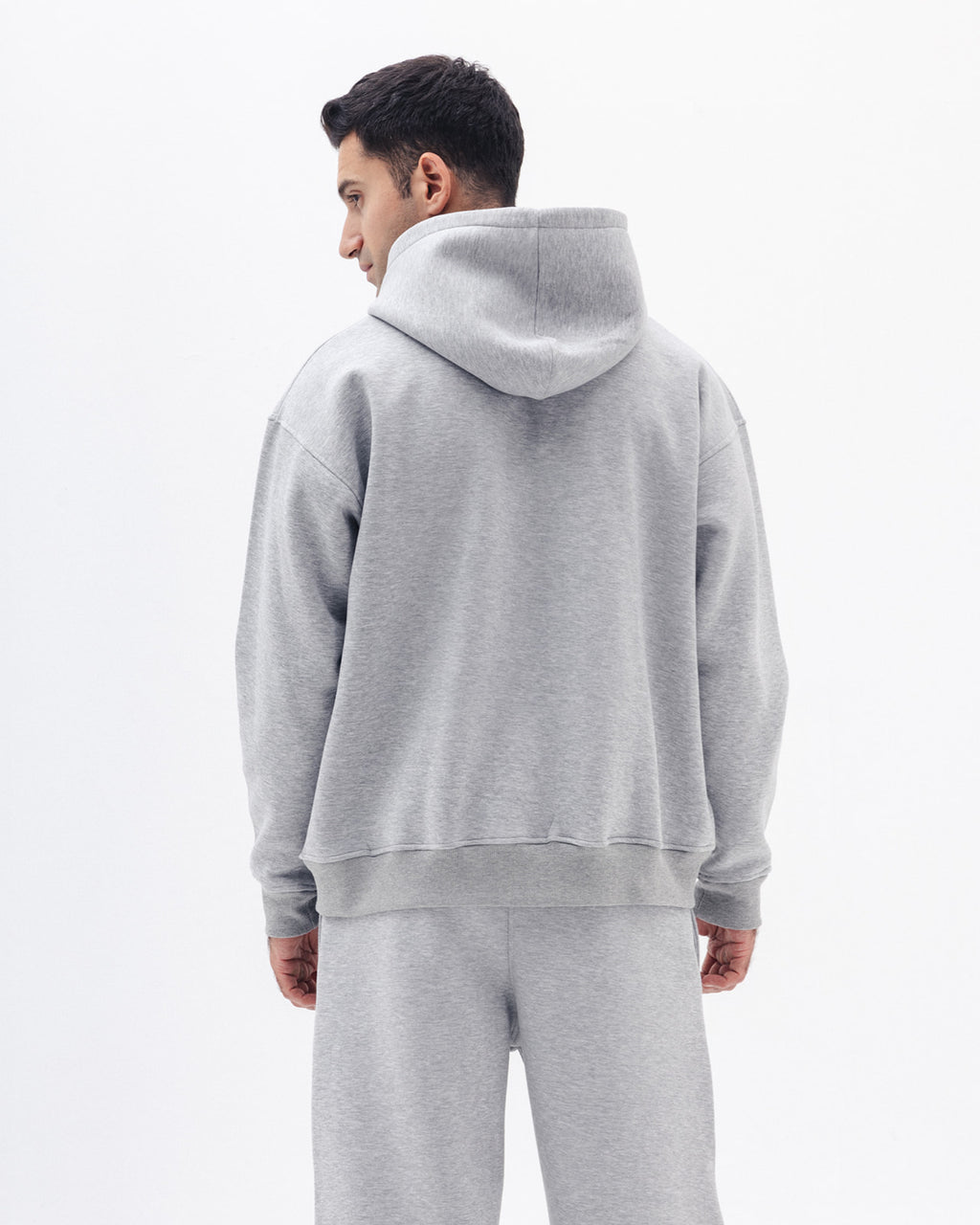 Blank Zip Up In Light Grey
