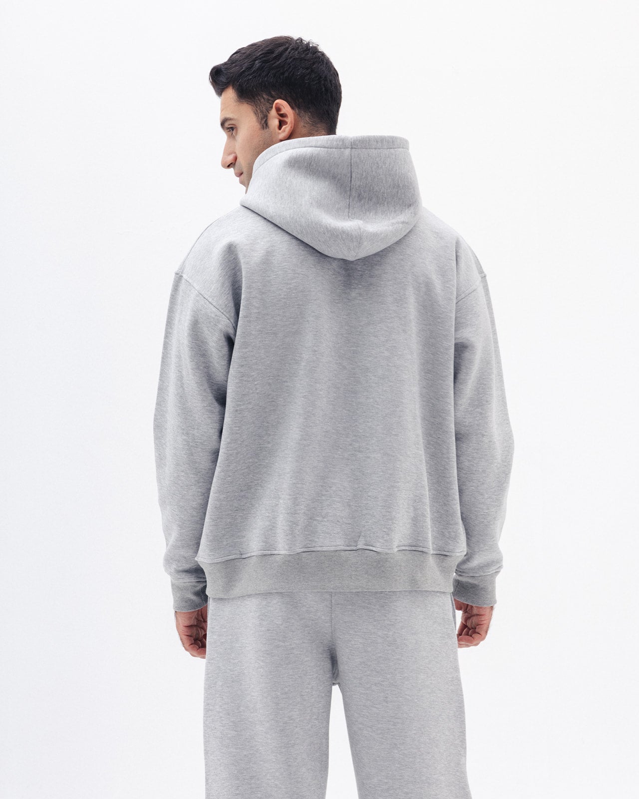 Blank Zip Up In Light Grey