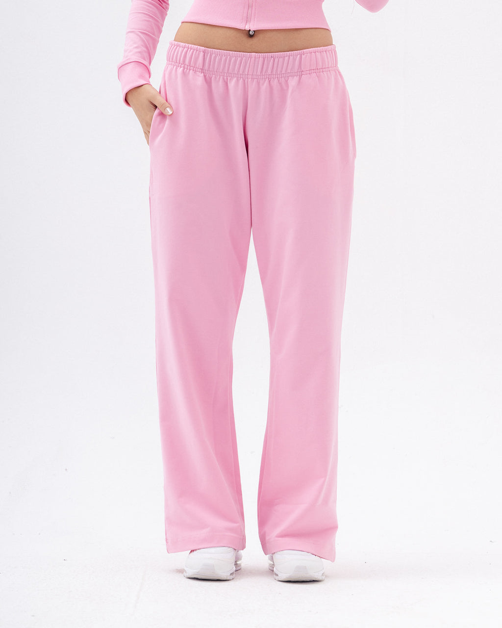 Low Rise Sweatpants In Pink