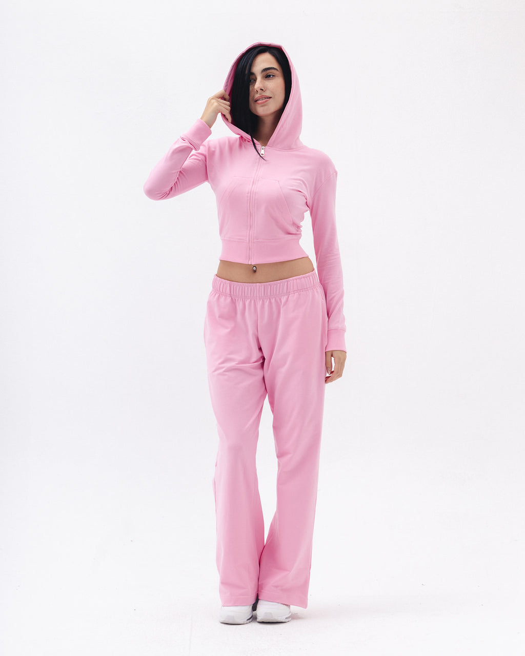 Low Rise Sweatpants In Pink