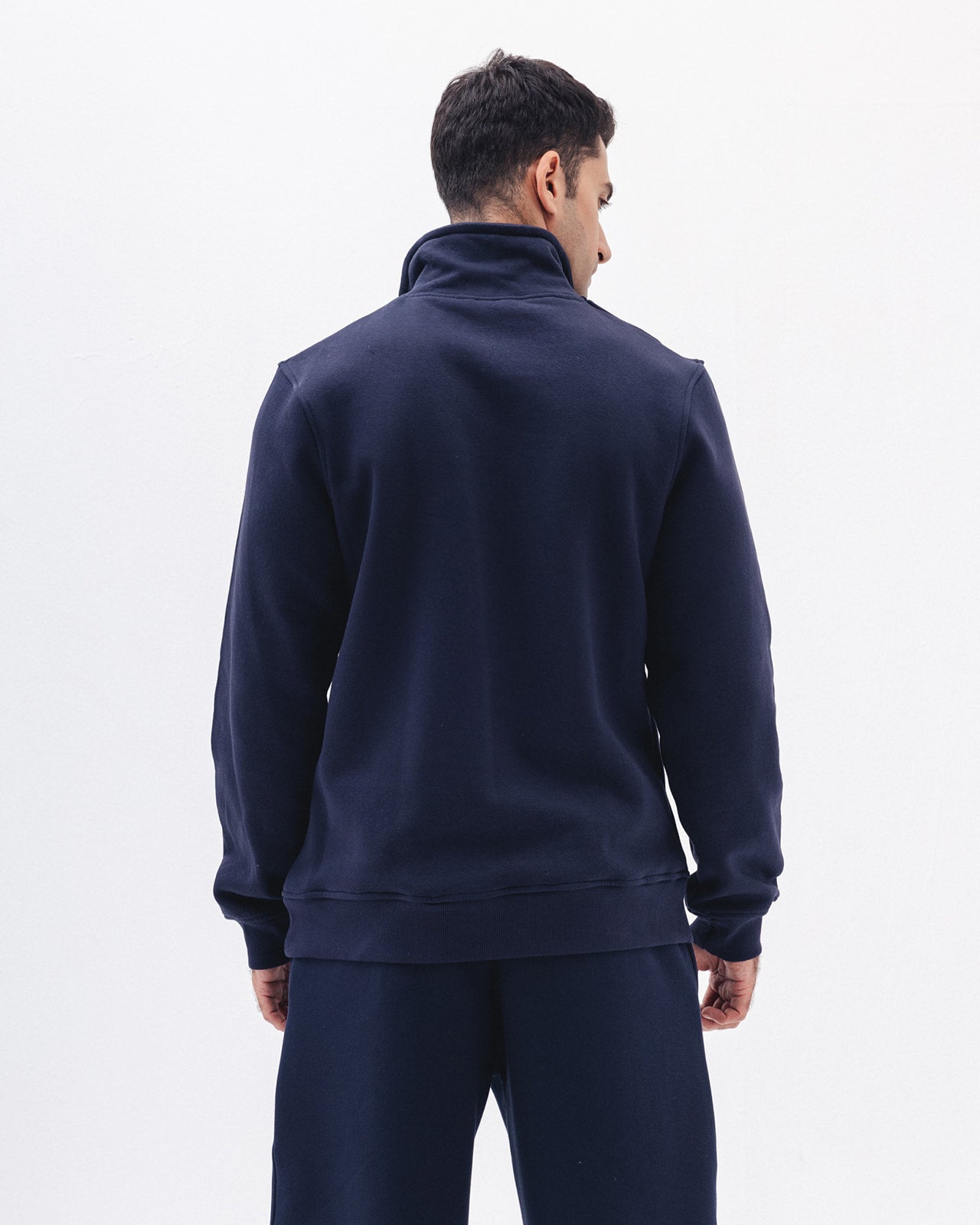Quarter Zip In Navy Blue