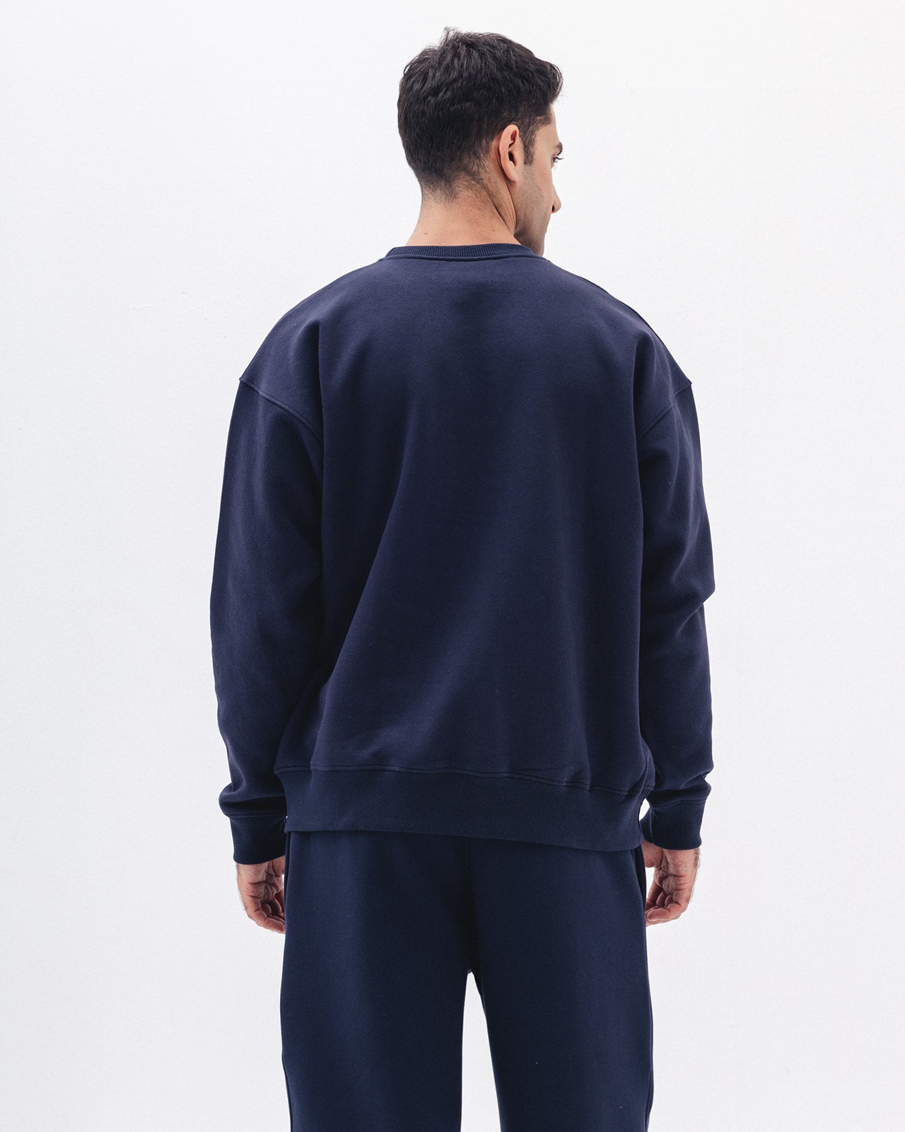 Blank Crewneck In Navy Blue