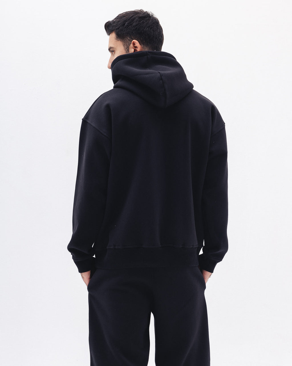 Blank Zip Up In Black