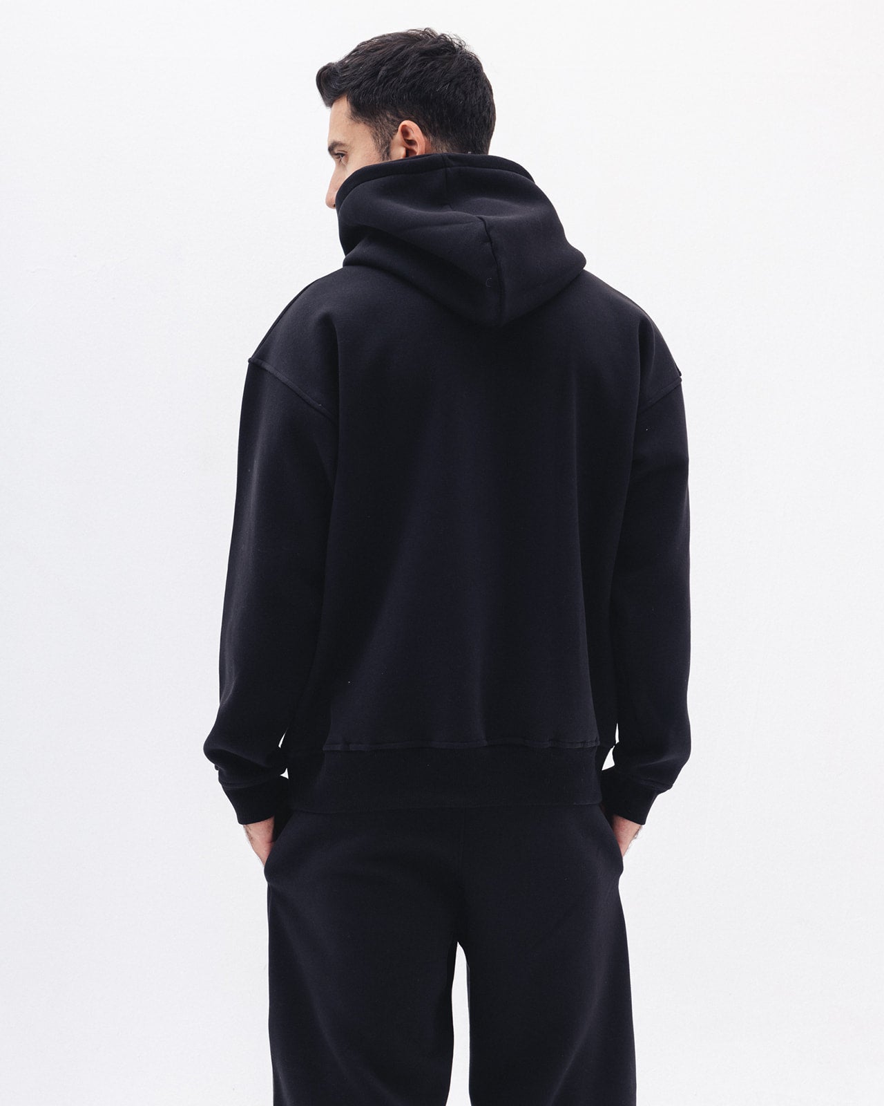 Blank Zip Up In Black
