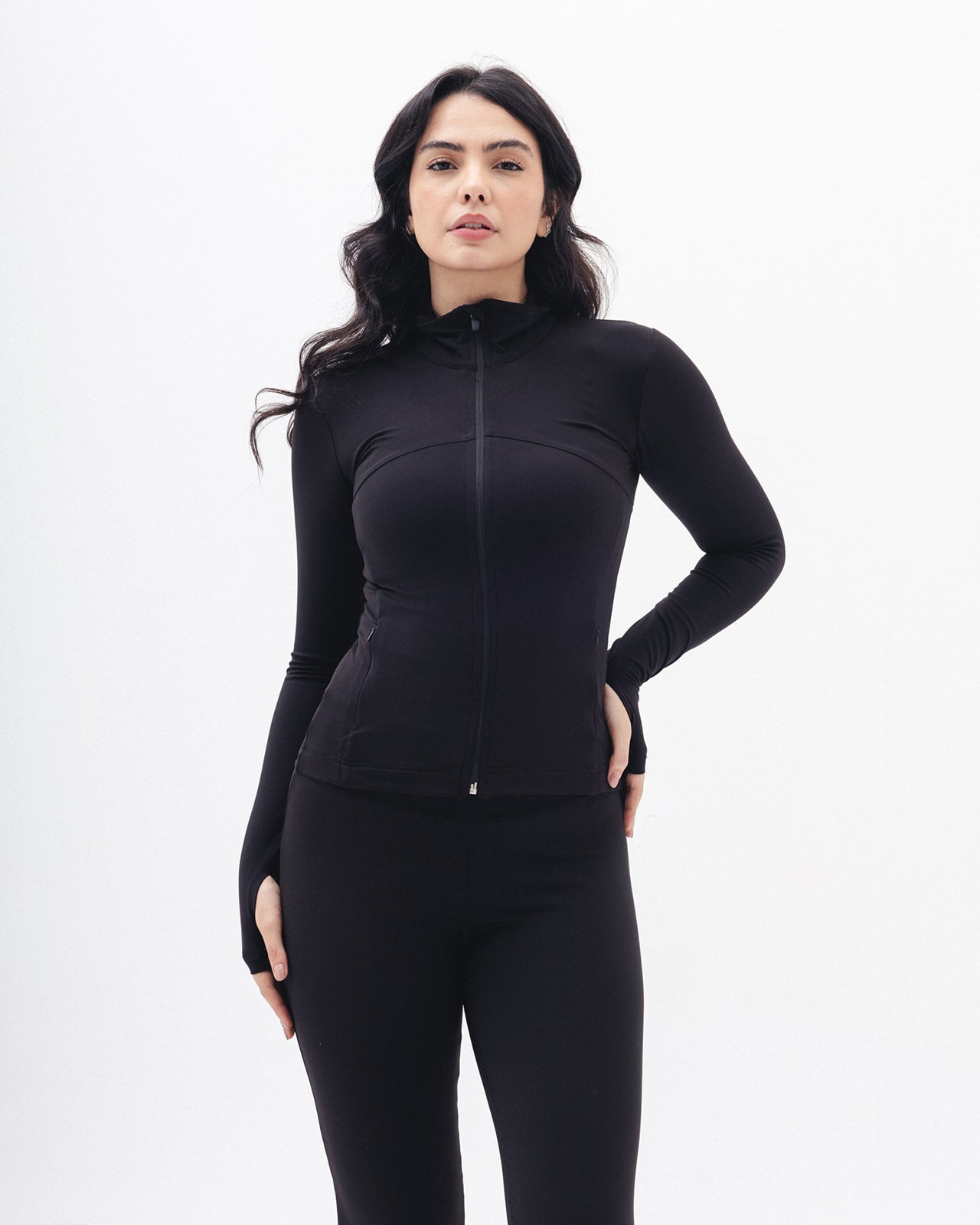 Shaping Athleisure Jacket In Black