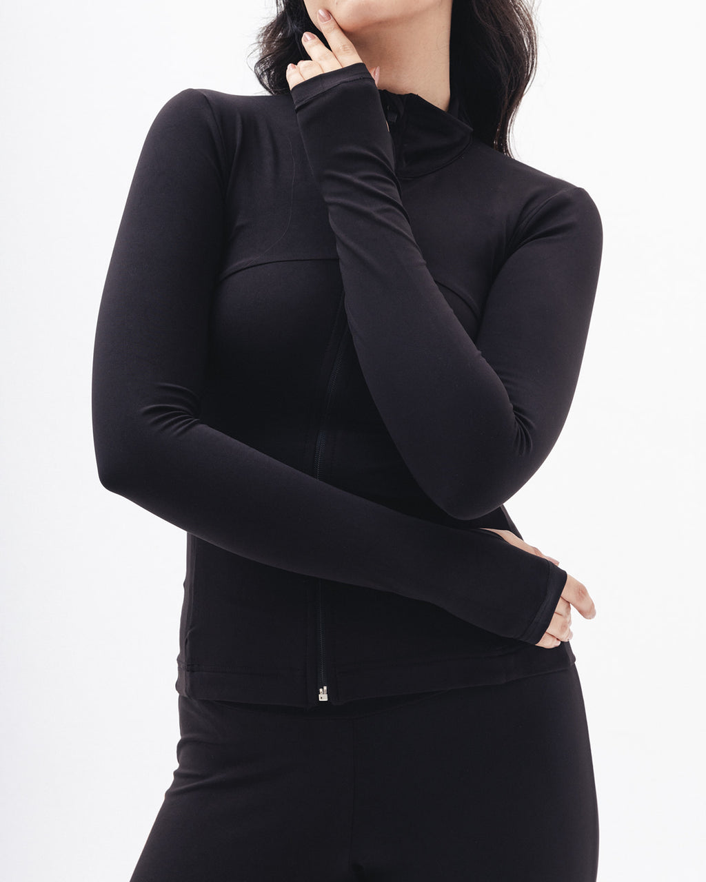 Shaping Athleisure Jacket In Black