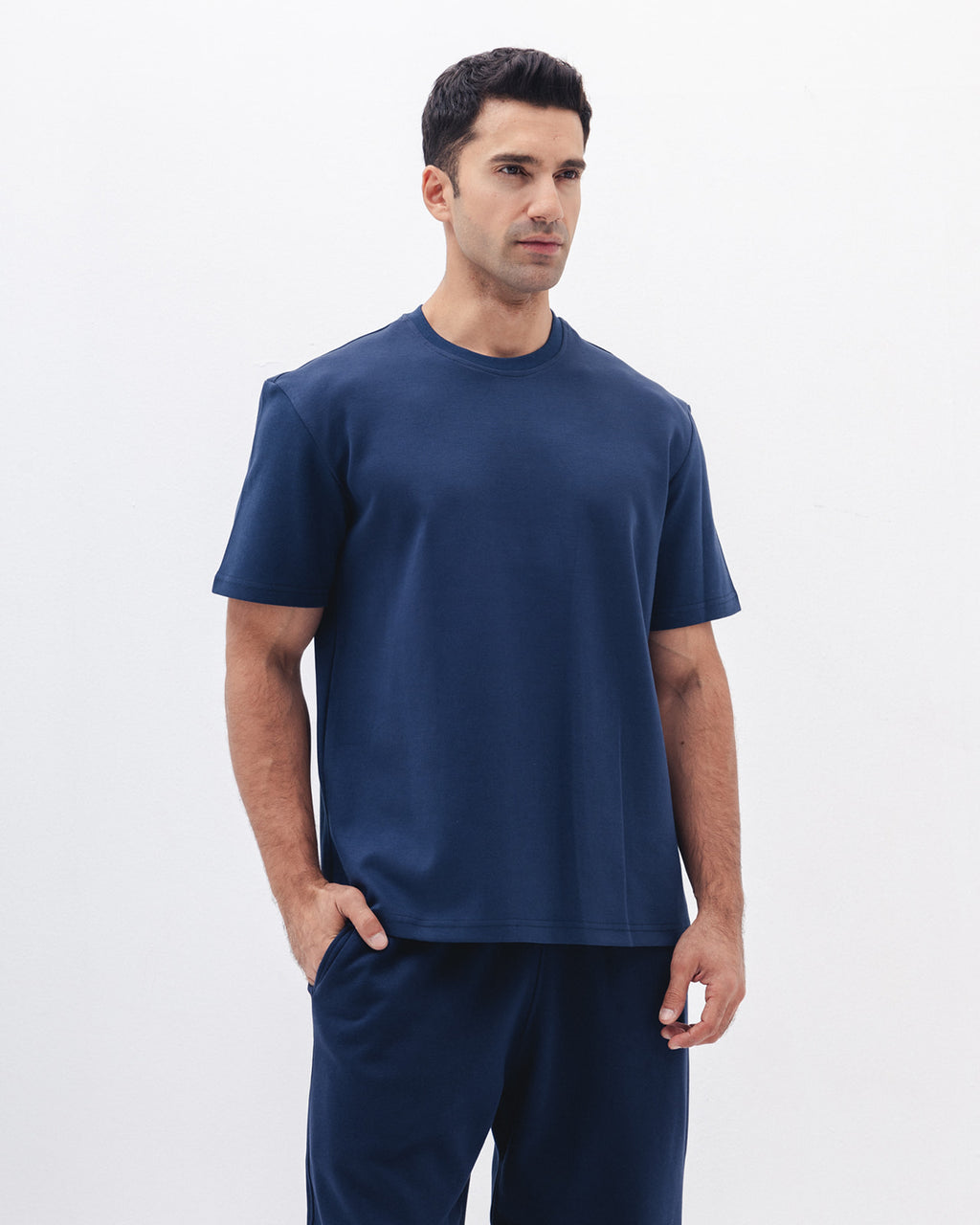 Regular Fit T-Shirt In Navy Blue