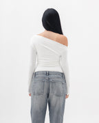 Asymmetrical Off Shoulder Top
