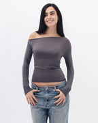 Asymmetrical Off Shoulder Top