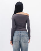 Asymmetrical Off Shoulder Top