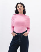 Full-neck Off Shoulder Top