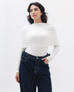 Full-neck Off Shoulder Top