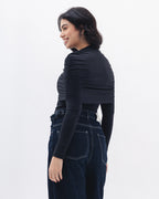 Full-neck Off Shoulder Top