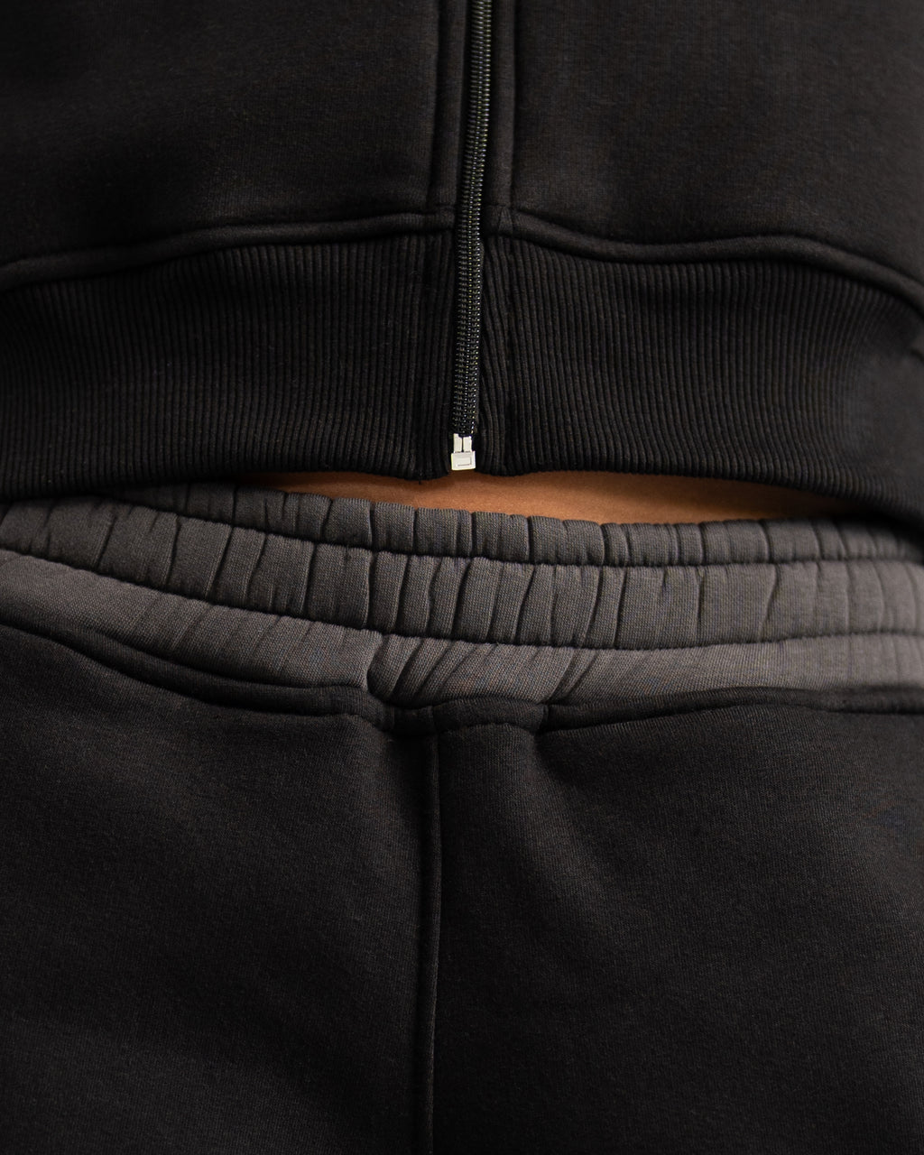 Fluff Color Block Zip up