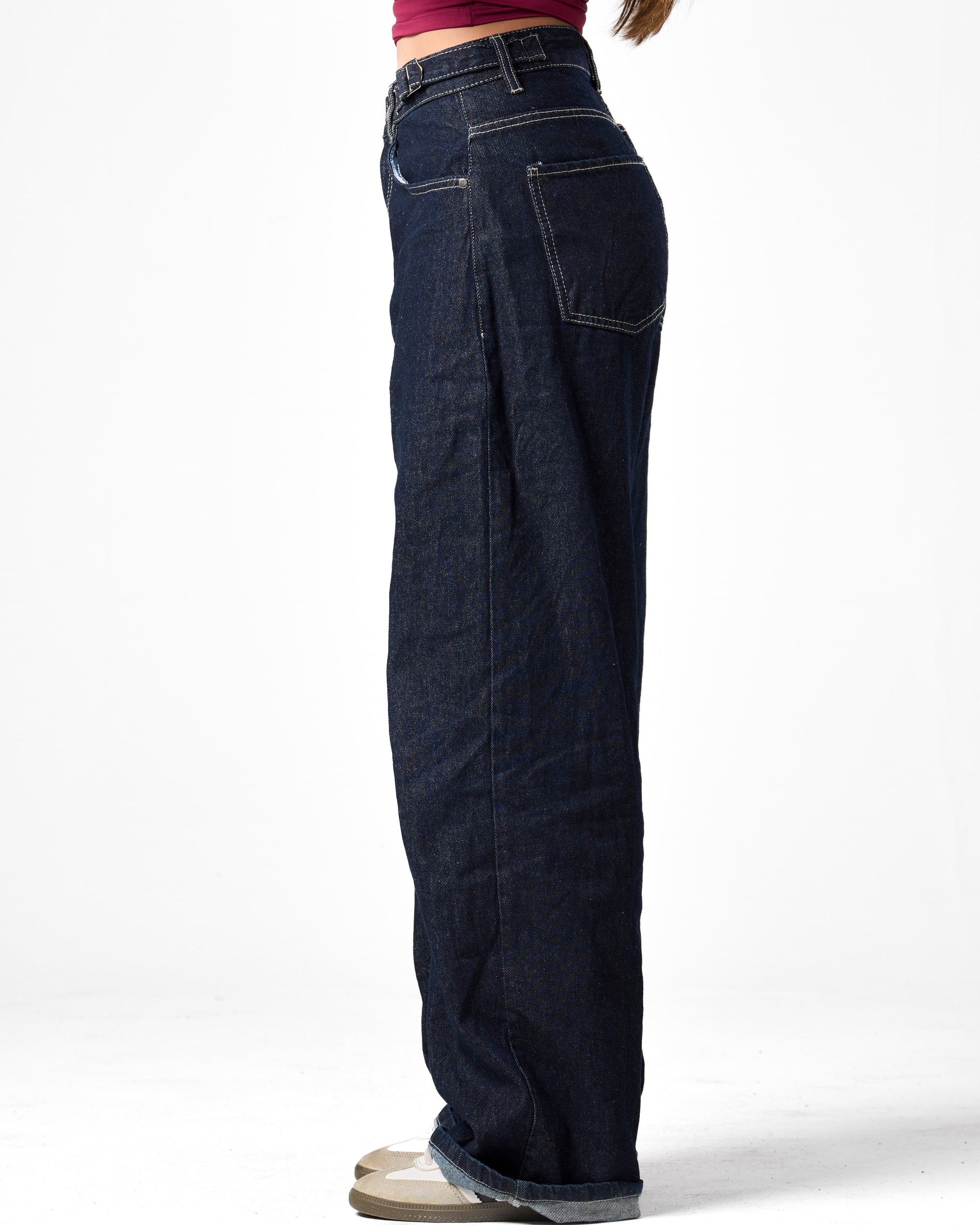 Baggy Denim In Navy Blue