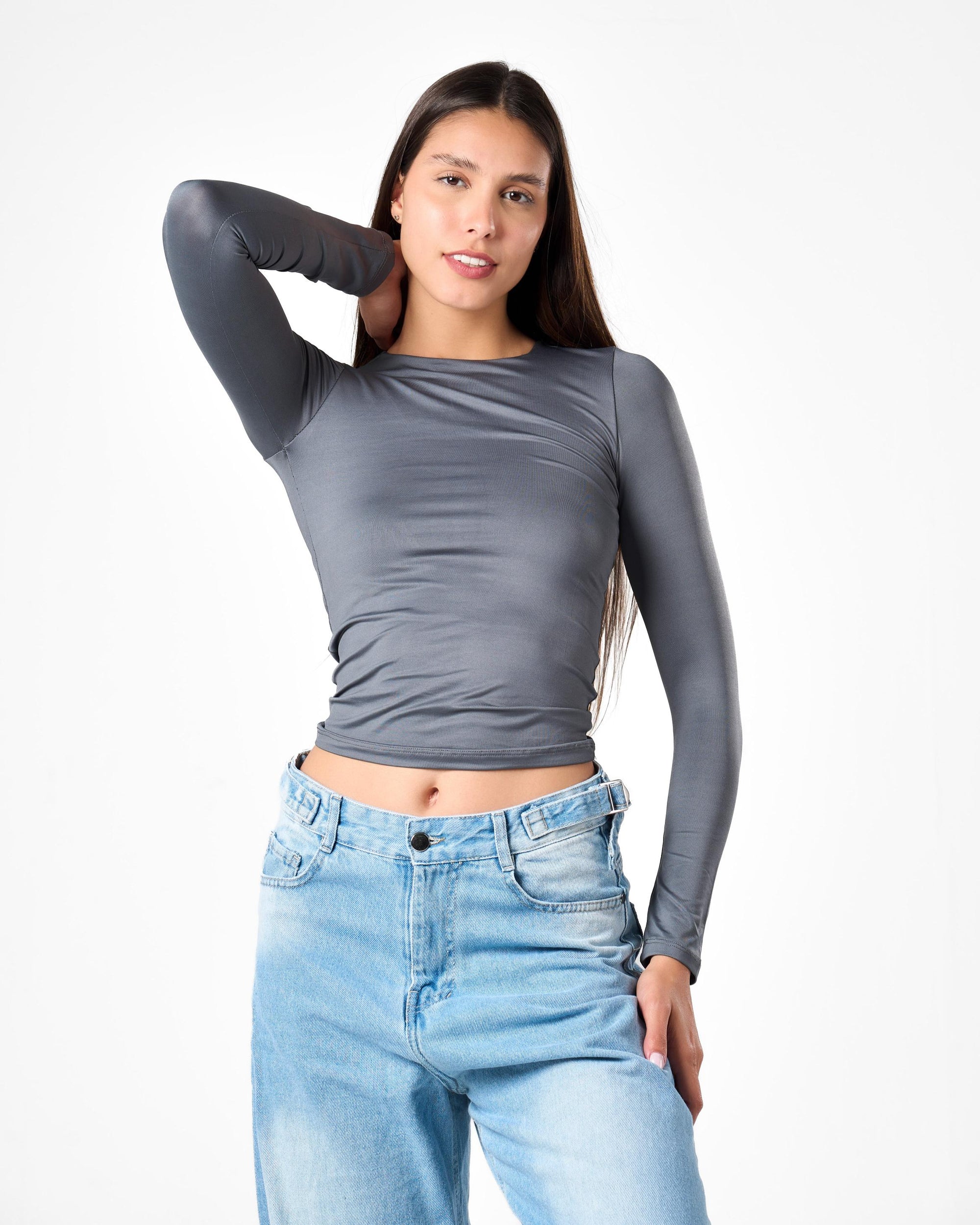 Baggy Denim In Ice Blue