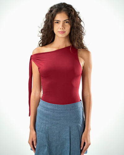 Knotted top in Raspberry