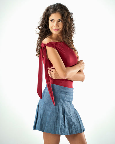 Knotted top in Raspberry
