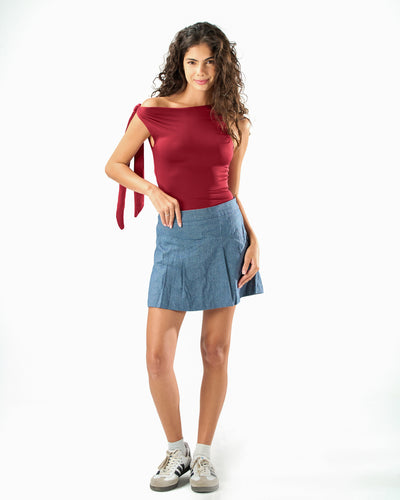 Knotted top in Raspberry